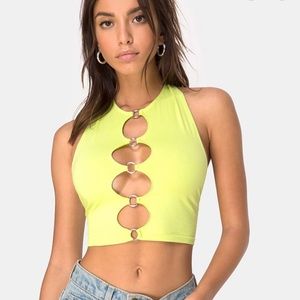 Lime Festival Crop Top